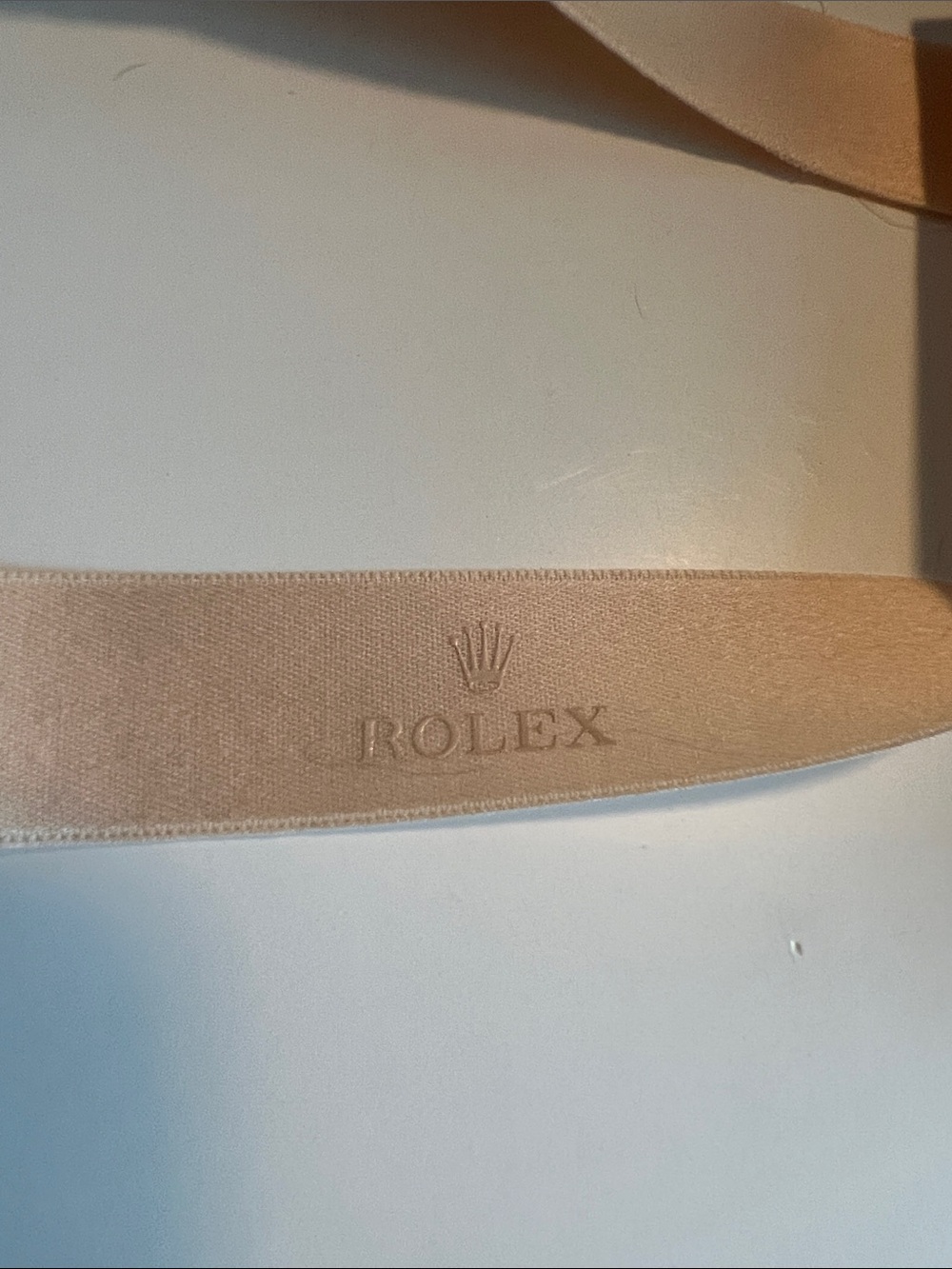 72 inches of Rolex Ribbon, cream